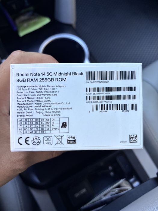 Redmi Note 14 256 GB 5G