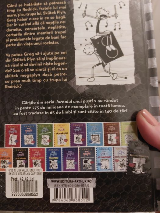 ,,Jurnalul unui pusti" vol 17, nouă, în folie