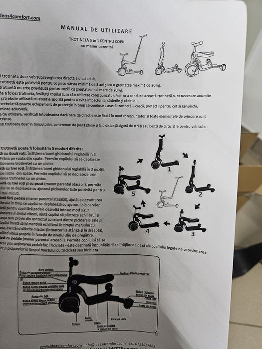 Trotineta multifuncțională
