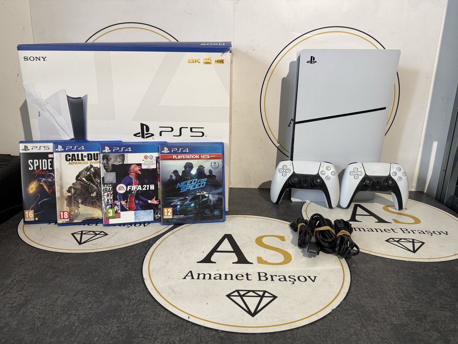 Consola Sony PS5 Slim Disk Play Station 5 fullbox + Garantie