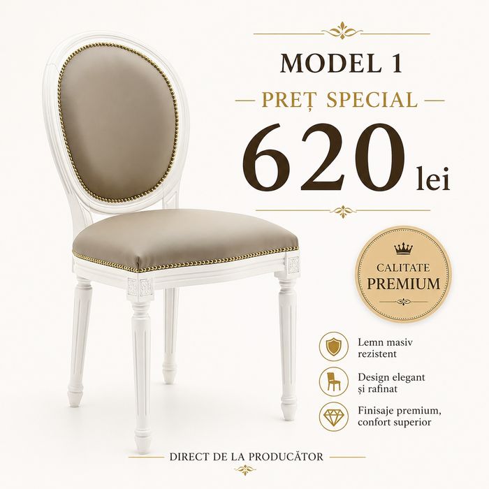 Scaune Premium din Lemn Masiv – La Comandă, Personalizabile pentru Restaurante și Acasă