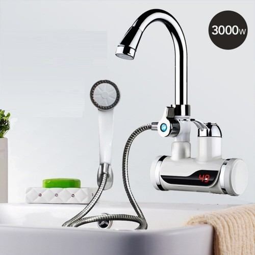 Смесител за вода с нагревател за мигновено загряване 3000W