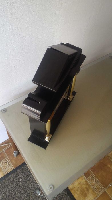 Ceas de perete radio controlat AMS, de EXTERIOR, dimensiuni 29X7X34 cm