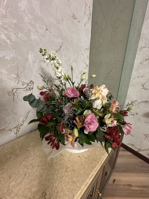 Букет в коробке.