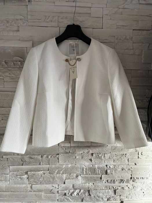 Sacou Guess elegant, alb, nou cu eticheta