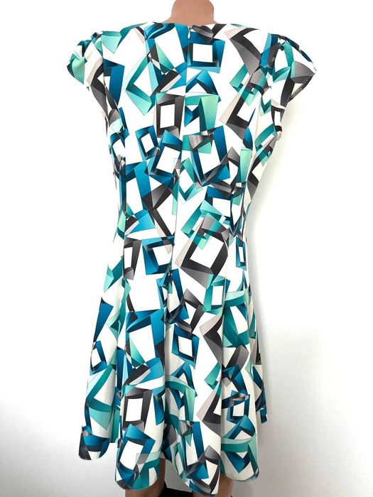 Rochie A&D elegantă, model geometric – mărime XL (EU 48)