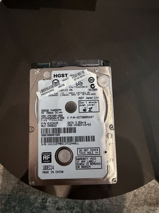 HDD Laptop Toshiba 500Gb
