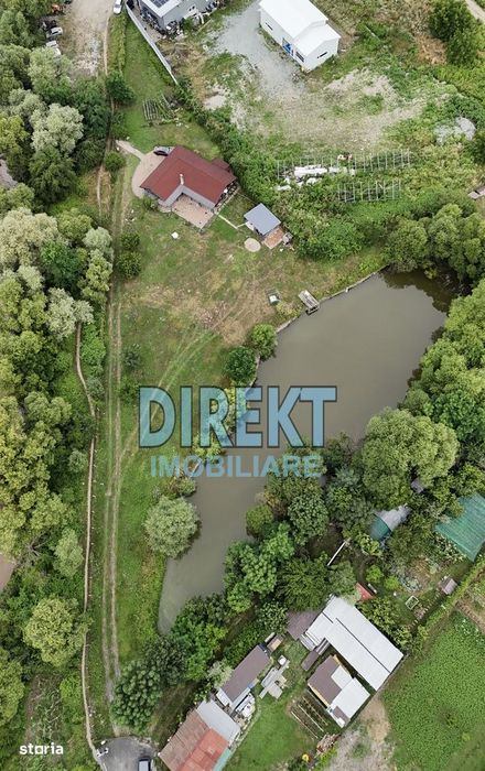 Proprietate deosebita! Teren generos+Lac+Casa de vacanta, Kaufland Sud