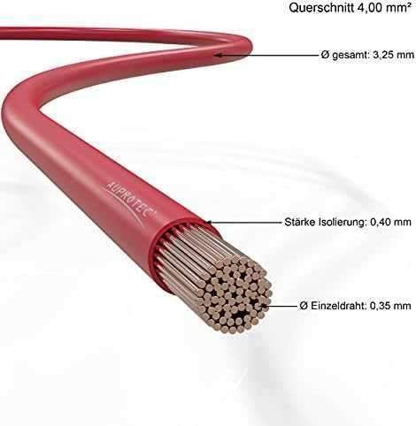 AUPROTEC FLRY-B авто кабел 4.0 mm² 2x10м (2 цвята)