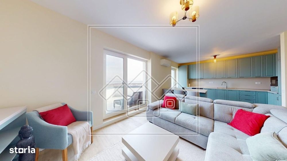 Penthouse nou - 87 mp utili, terasa 100 mp - mobilat si utilat modern