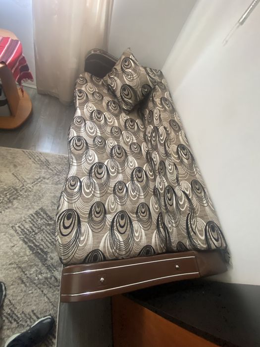 Canapea extensibila maro