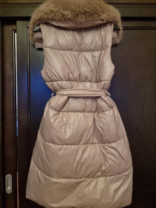 Елегантно Дълго елече с пух