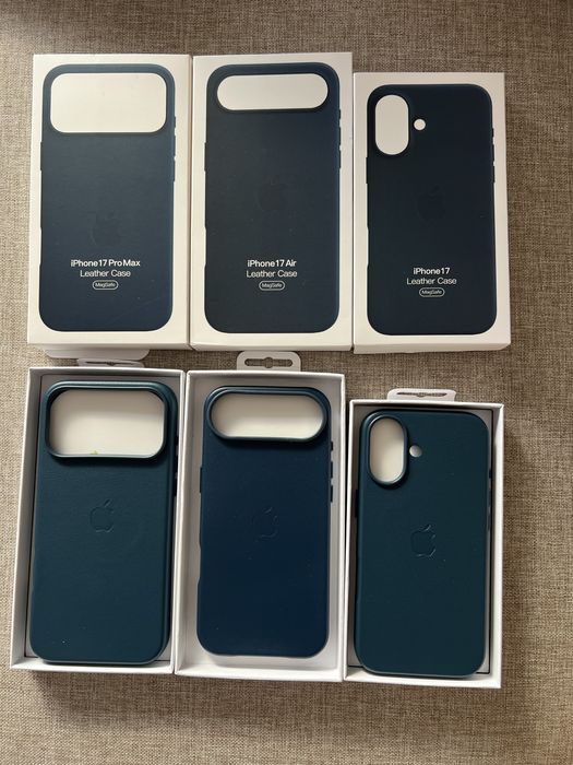 Husa piele/clear iphone 17 + folie