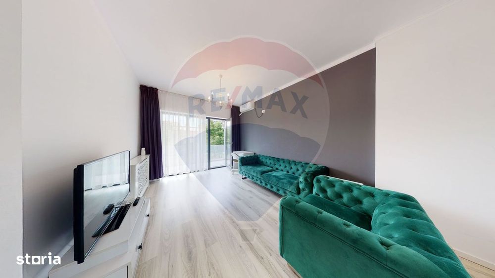 Apartament luminos cu 2 camere, terasa de 14 mp si loc de parcare