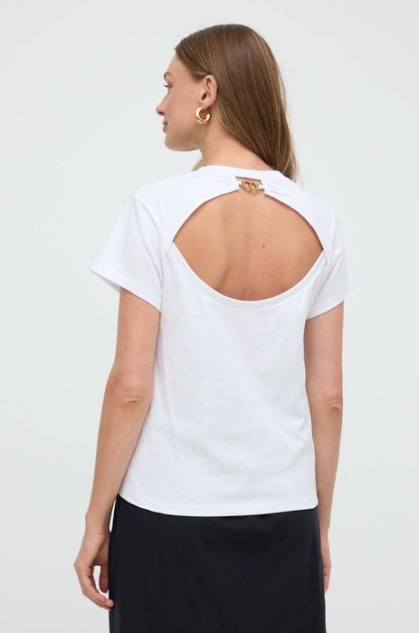 Тениска Twinset,лого с кристали,L/XL, 100%памук,нова с етикет!