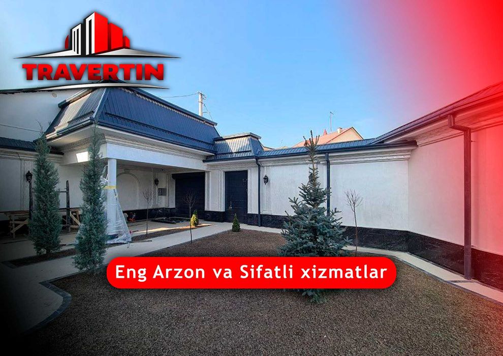 Travertin narxi arzon | Travertin fasad | Travertin ustalari