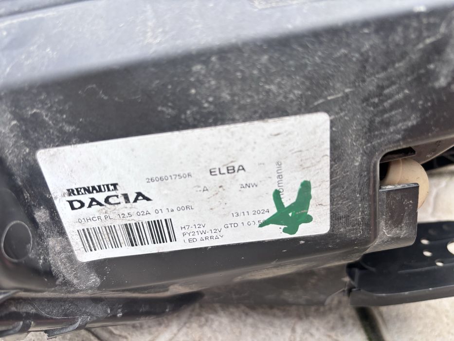 Far stanga alb  led dacia logan 3 sandero jogger