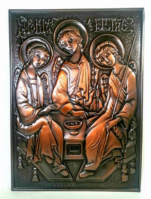 Чеканка медная в отличном состоянии