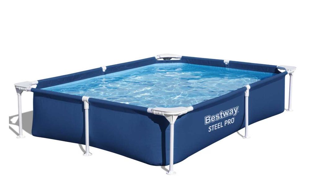 Piscina Bestway Familie Relaxare Dreptunghiulara Cadru Metal 221x150X43cm + Livrare GRATUITA !