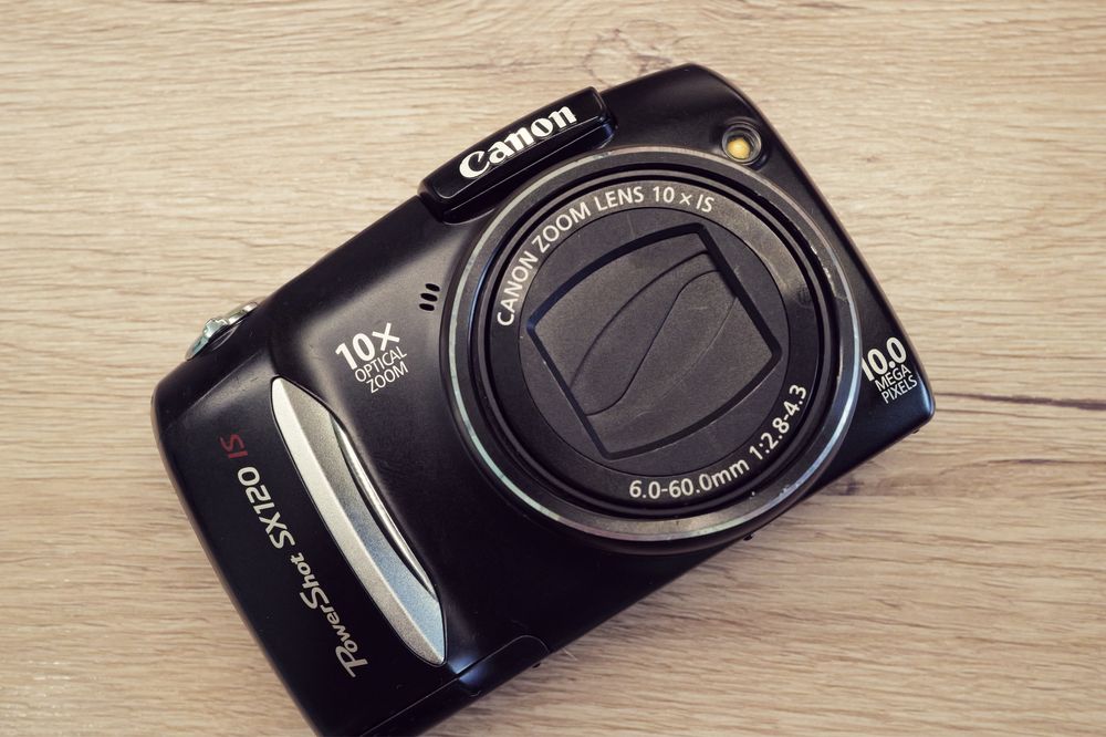 Aparat foto Canon Powershot SX120 black 10Mp ITP Card data ora AA