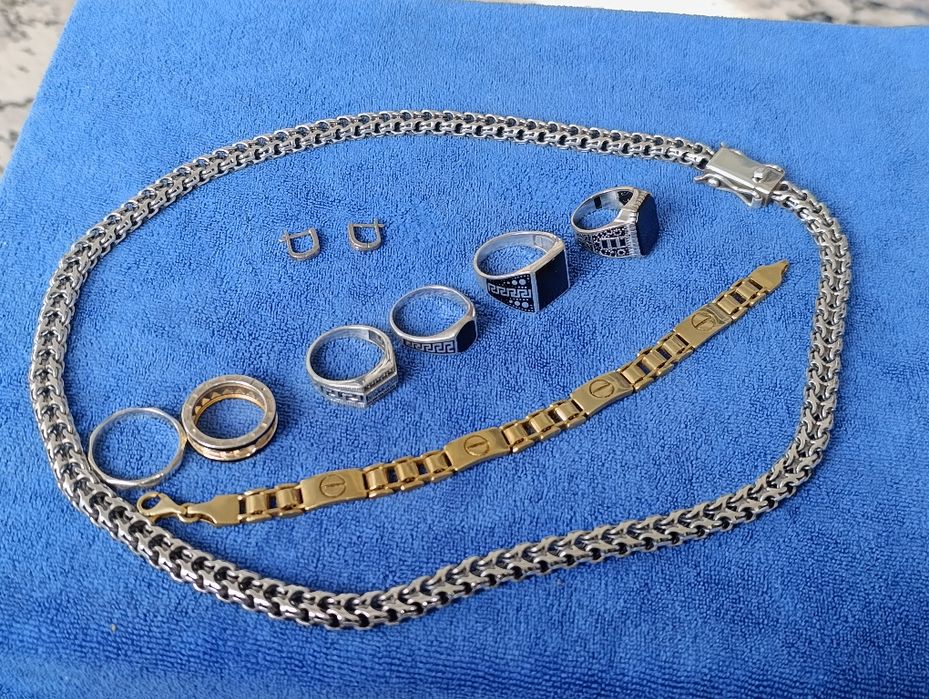 Серебряная браслет CARTIER, проба 925, вес21,97 гр длина 20 см