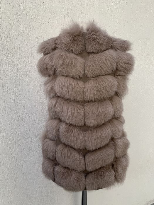 Vesta blana naturala vulpe