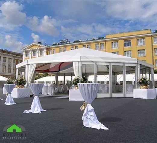 Cort eveniment decagonal - structura din aluminiu