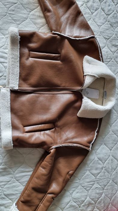 Кафяво кожено яке