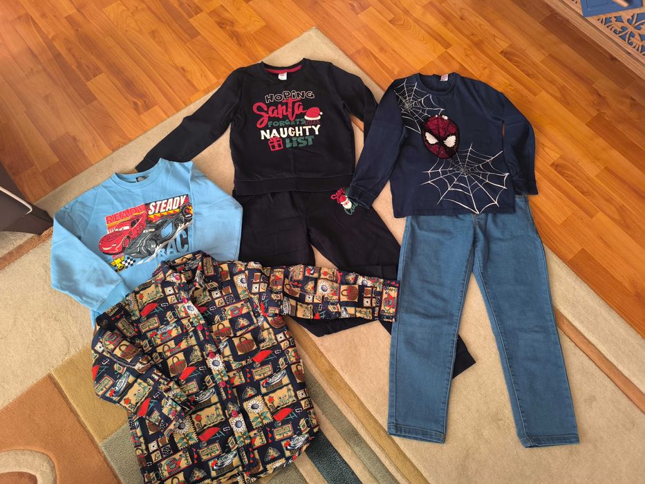 Много запазен лот за момчета 7-8 г.сезон есен-зима