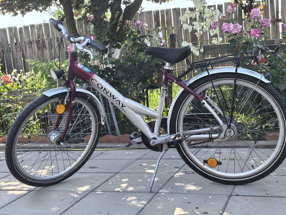 Bicicletă Copii / Damă Conway – Cadru Aluminiu, Schimbător în Butuc, Roți 26