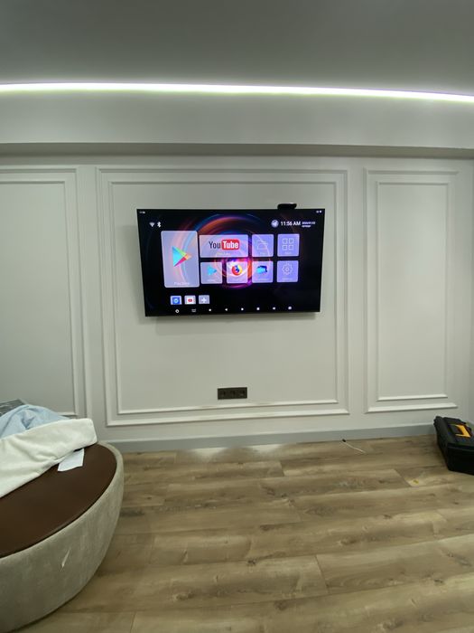 Установка телевизора на стену