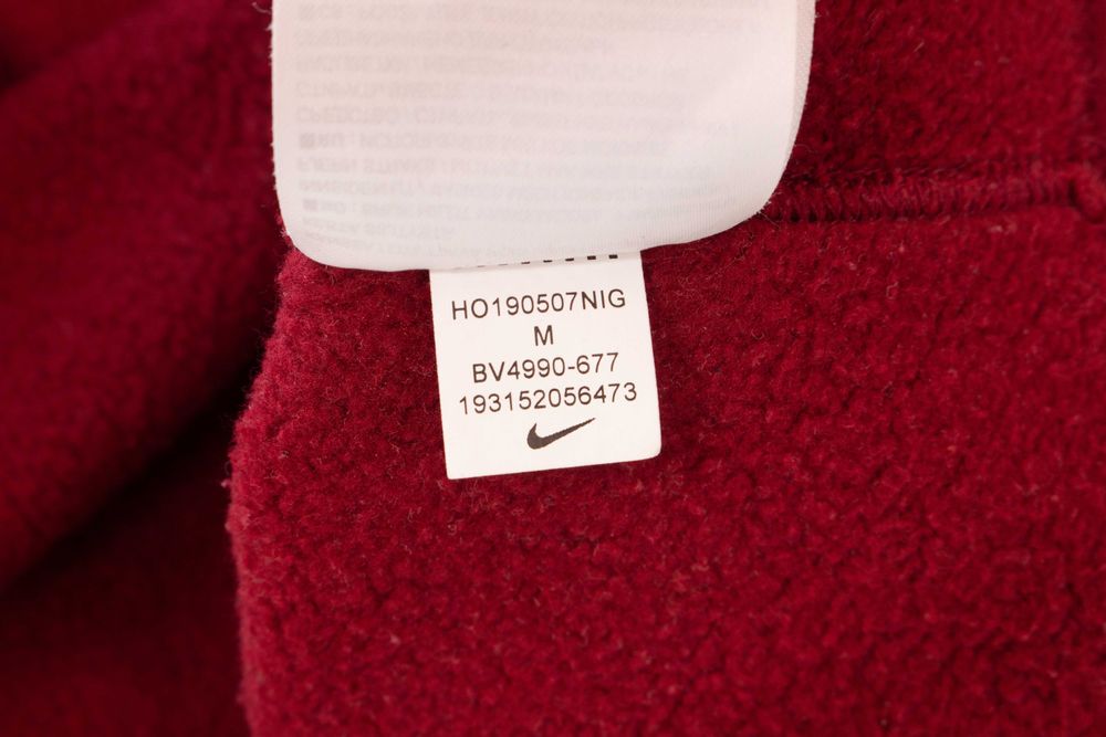 Nike оригиналнен дамски суичър вишнав златист цип лого Just Do It M