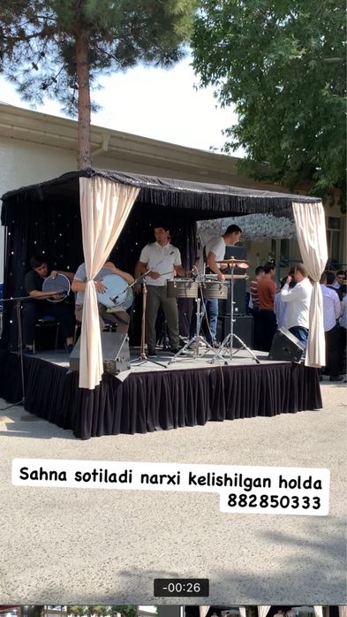 Sahna podiumlar sotiladi tuy marosimlar ochilish marosimlarda quyiladi