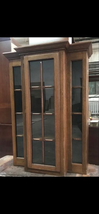 Vitrina  lemn stejar