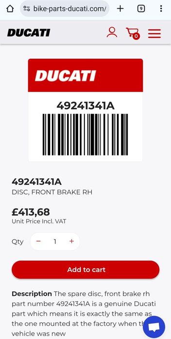 330 мм спирачни дискове Дукати Мултистрада 1260S