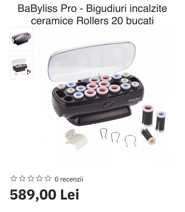 Vând Bigudiuri Noi ! BaByliss Pro - încălzite ceramice.