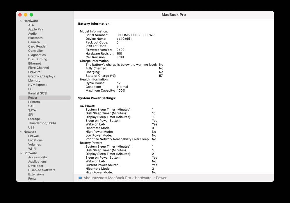 Macbook Pro 16.2" M4 Pro • 24/512 • Silver • Capacity - 100%