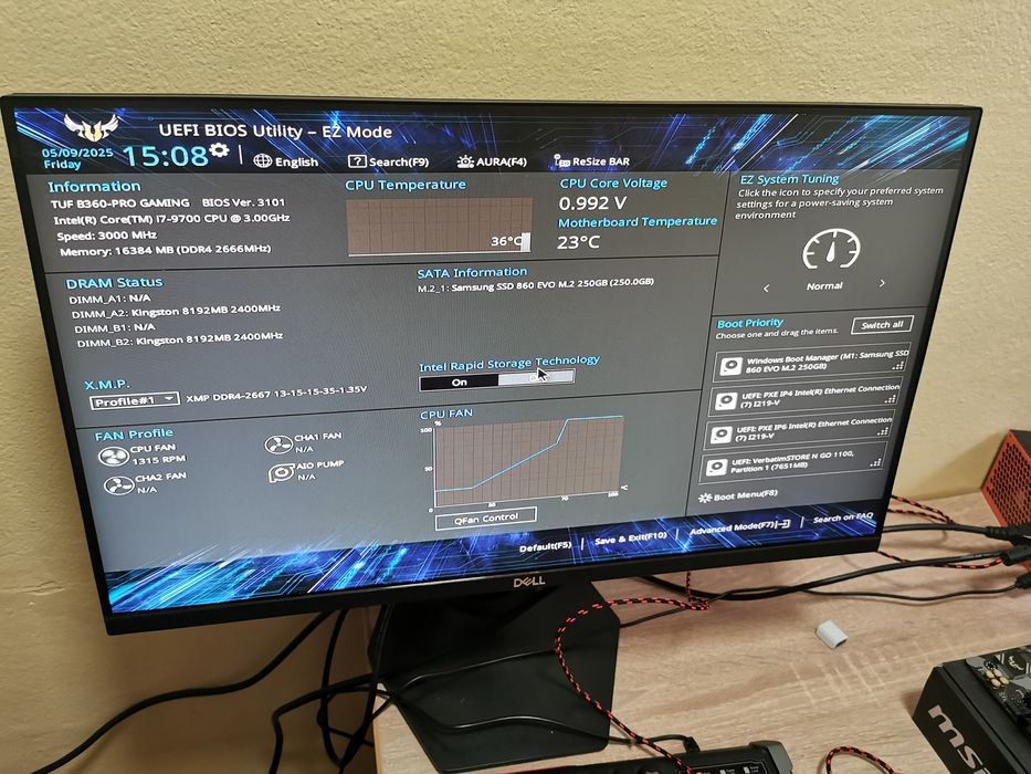 Kit gaming Intel i7 9700 placa ramii și ssd m2