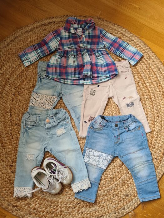 Lot hăinuțe 9-12 luni + adidasi Puma mărimea 22