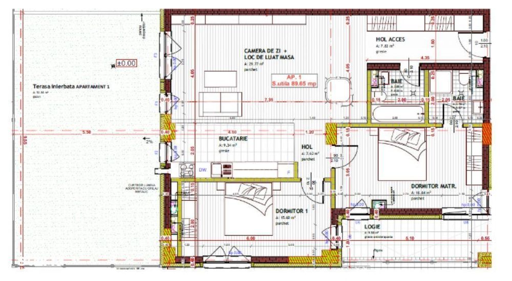 Apartament 3 camere de vanzare in Floresti