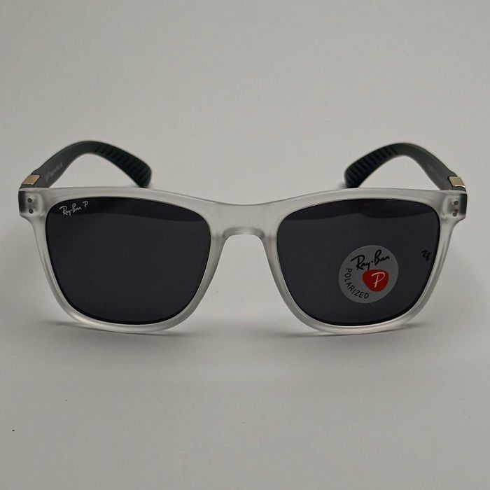 Слънчеви очила с Поляризация Ray Ban Wayfarer Унискес Бели Черни