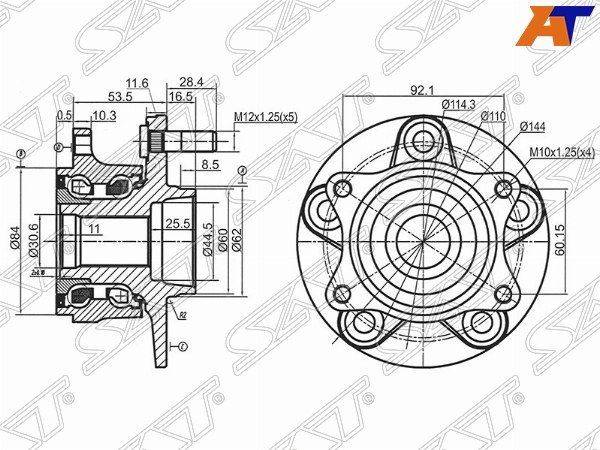 Ступичный узел Suzuki Escudo