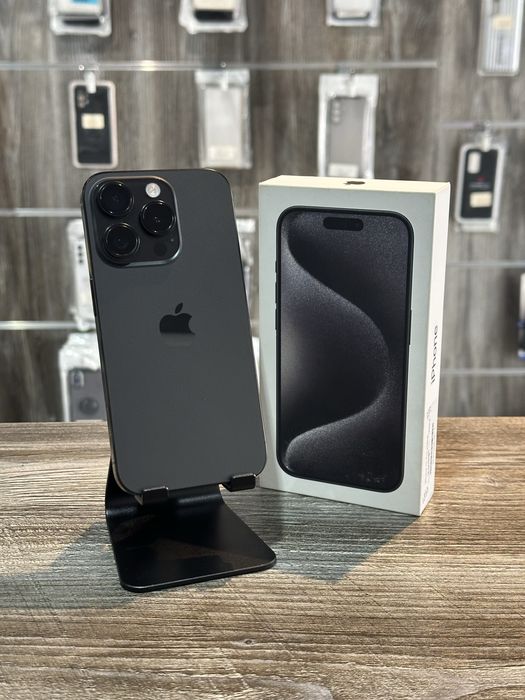 iPhone 15 Pro Black Titanium 256GB 87% SH 12 Luni Garantie