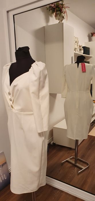 Rochie noua, cu eticheta, ivoire marimea 40