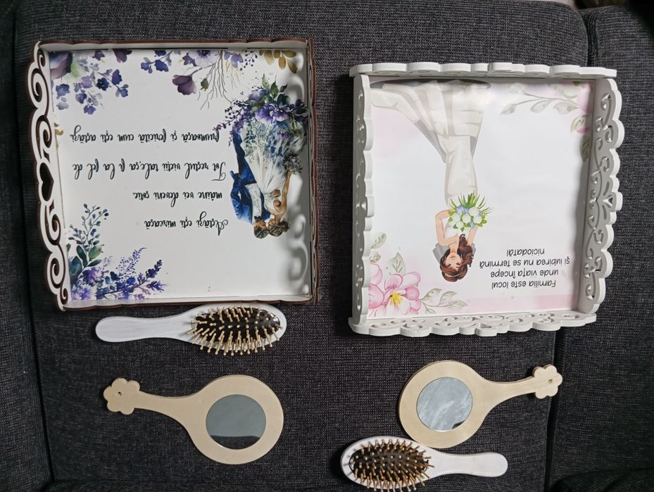 Set  tava  tăviță pentru gătitul Miresei și Mirelui .