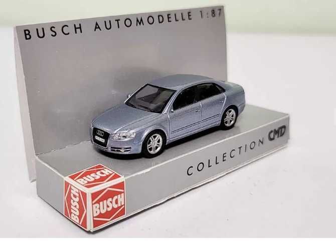 masinute macheta Audi A4 argintiu Busch 157569 scara 1:87 diorama H0