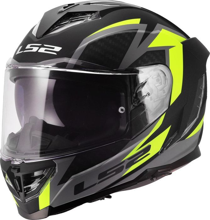 Cască LS2 FF818 Storm III Dynamo negru galben fluo
