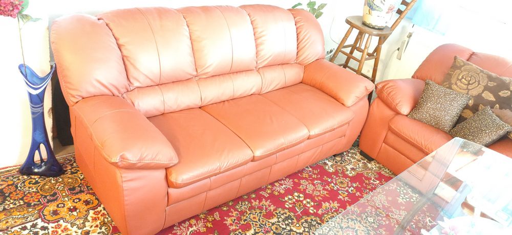 Прекрасна кожена гарнитура