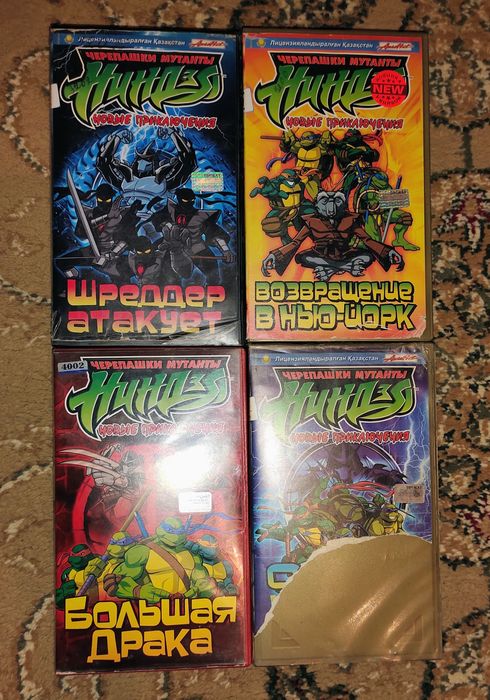 Видеокассеты - Черепашки мутанты ниндзя - Новые приключения (VHS)