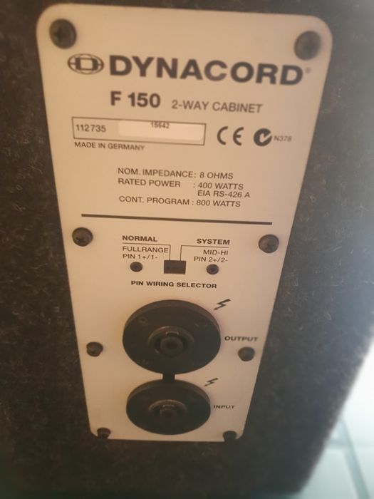 Boxe Dynacord F 150- 400 wati